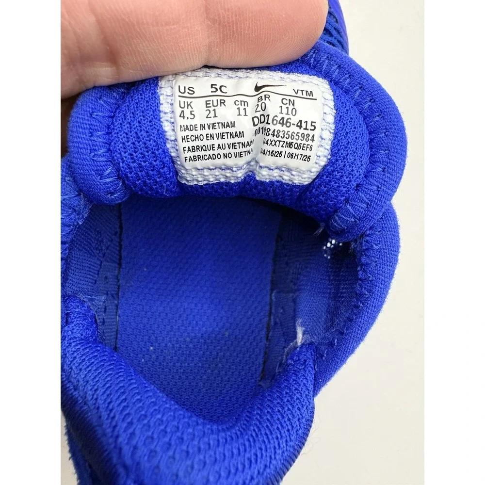 Nike Air Max 270 Toddler 5C Casual Shoes Racer Blue/White/Black DD1646 415